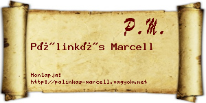 Pálinkás Marcell névjegykártya